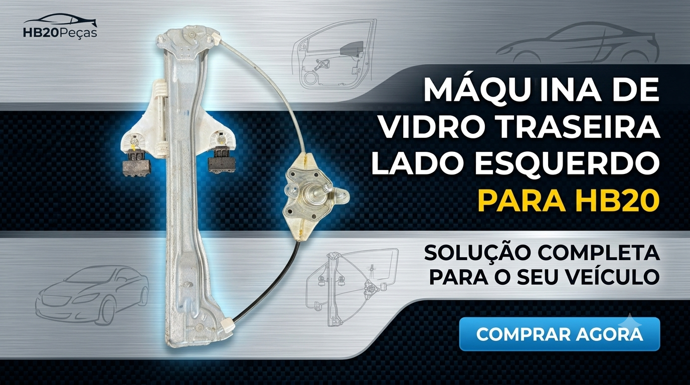 Máquina De Vidro Trazera Lado Esquerdo HB20